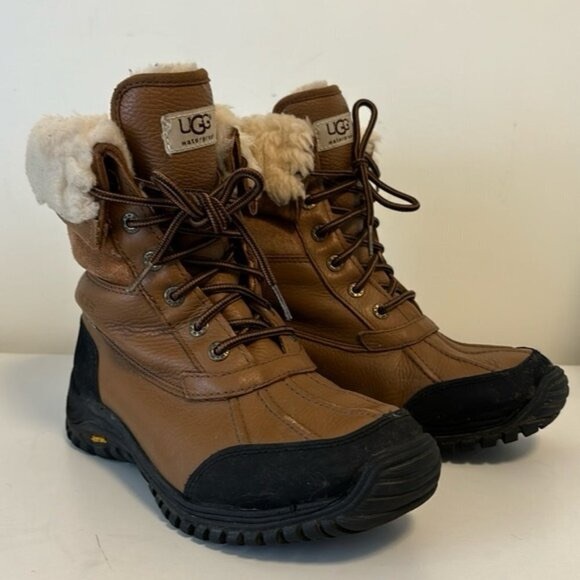 UGG ADIRONDACK II WOMEN WINTER BOOTS LEATHER waterproof size US8 - Picture 1 of 5